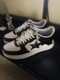 G5 A Bathing Ape Bape Sta Low Black White, 1H70-191-001 review 0