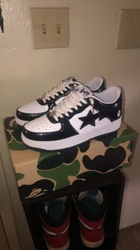 G5 A Bathing Ape Bape Sta Low Black White, 1H70-191-001 review 1
