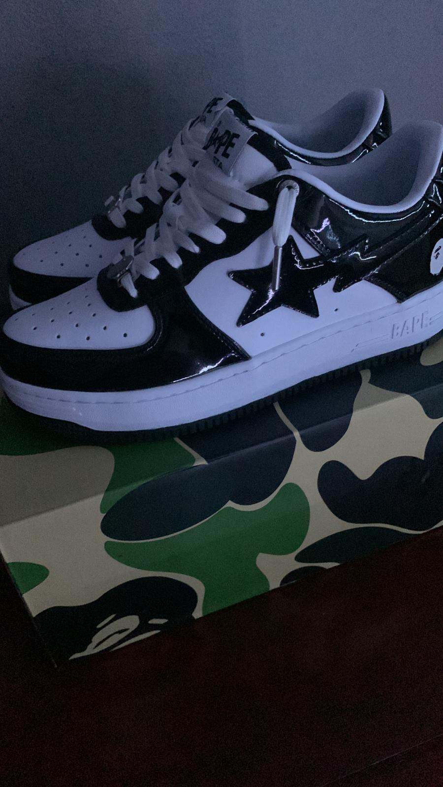 G5 A Bathing Ape Bape Sta Low Black White, 1H70-191-001 review customer feedback 00