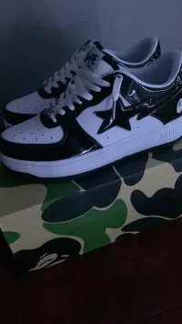 G5 A Bathing Ape Bape Sta Low Black White, 1H70-191-001 review 0