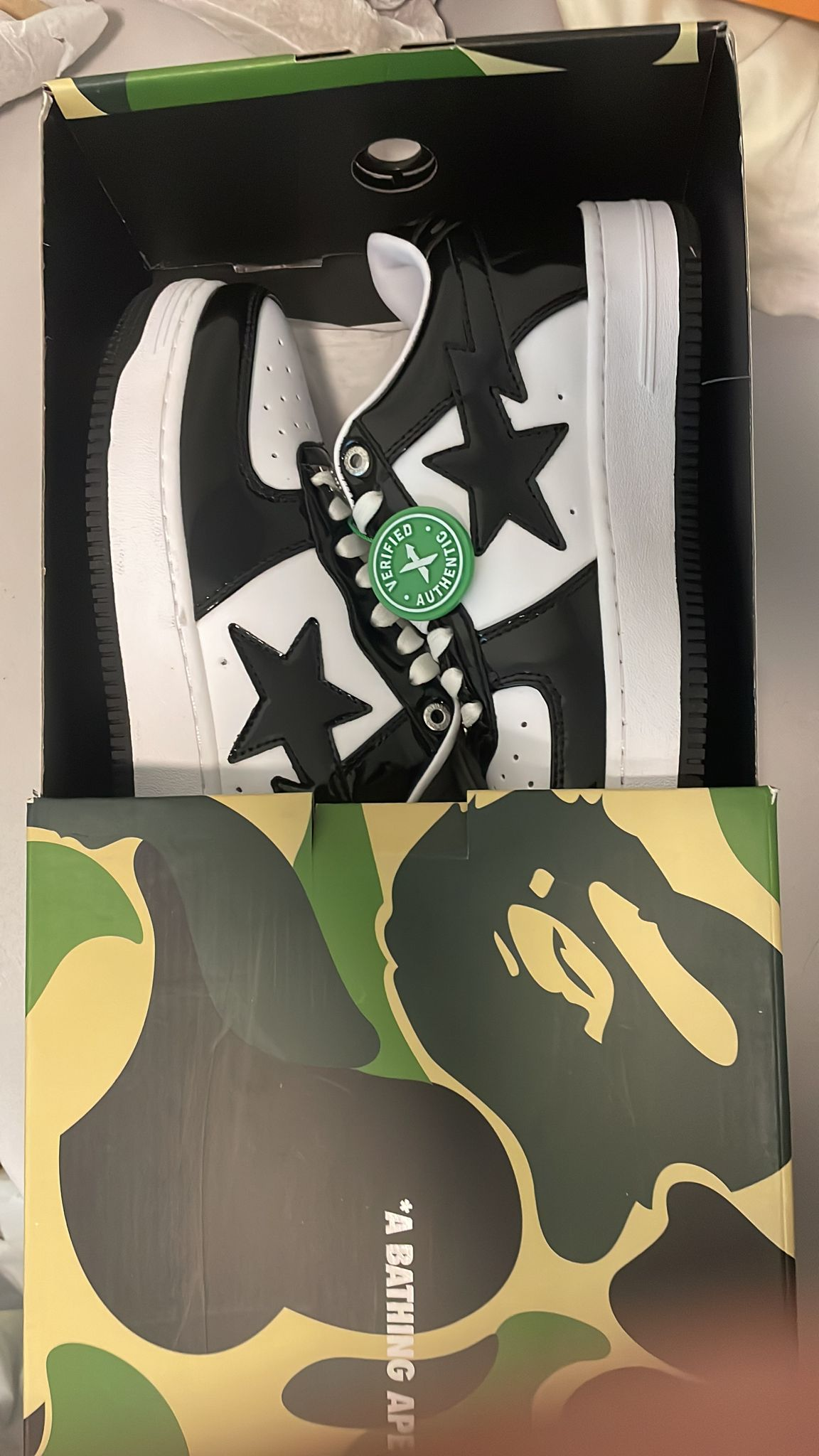 G5 A Bathing Ape Bape Sta Low Black White, 1H70-191-001 review customer feedback 00