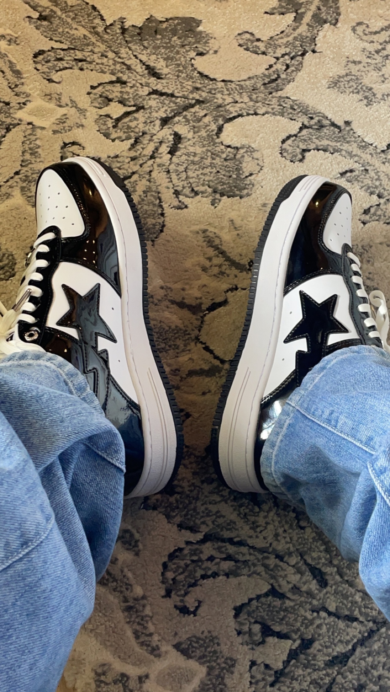 G5 A Bathing Ape Bape Sta Low Black White, 1H70-191-001 review Aldo 01