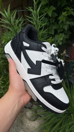 Replica OFF-WHITE Out Of Office OOO Low Tops White Black White review 