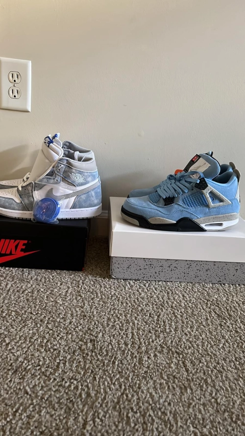 GET Air Jordan 4 SE University Blue, CT8527-400 review 