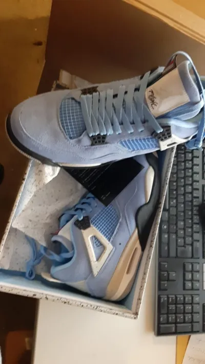 PKGoden Air Jordan 4 Retro University Blue,CT8527-400 review coolkicksmall  01