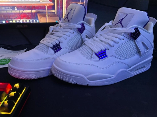 Cool Kicks | GET Air Jordan 4 Retro Metallic Purple, CT8527-115 review 