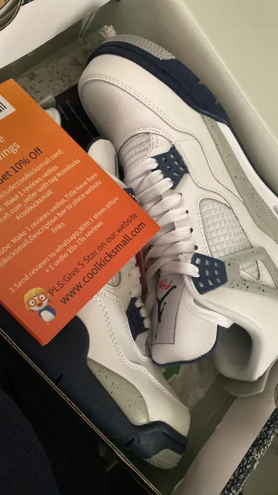 Cool Kicks | GET Air Jordan 4 Retro Midnight Navy, DH6927-140 review Clover