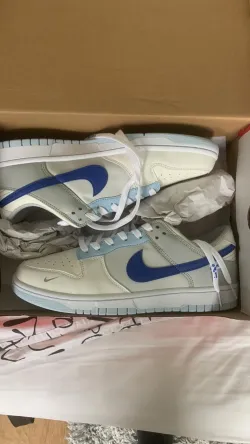 Cool Kicks | GET Dunk Low Ivory Hyper Royal ,FB1843-141   review customer feedback 01