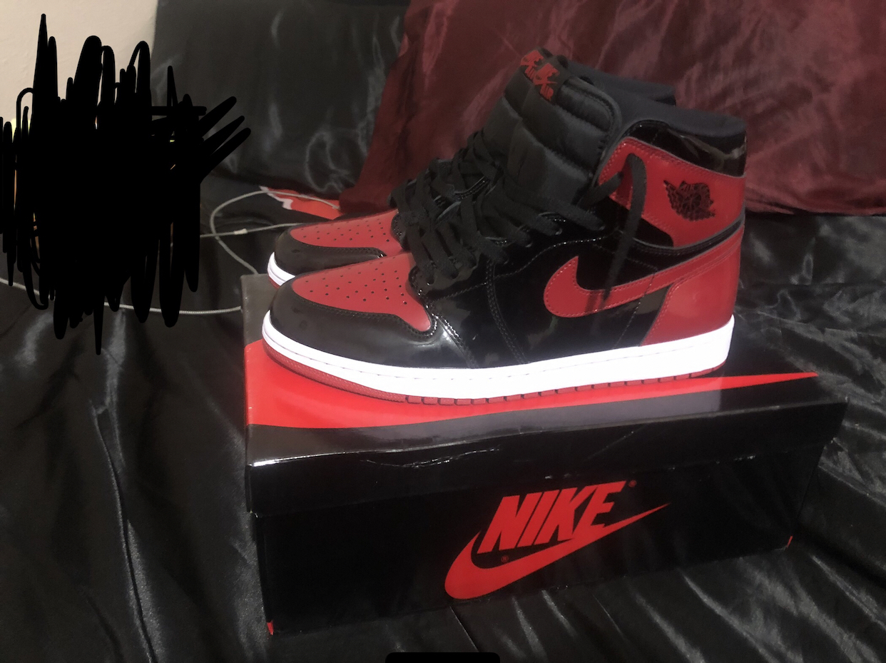 GET Air Jordan 1 Retro High GET Patent Bred,555088-063  review 0