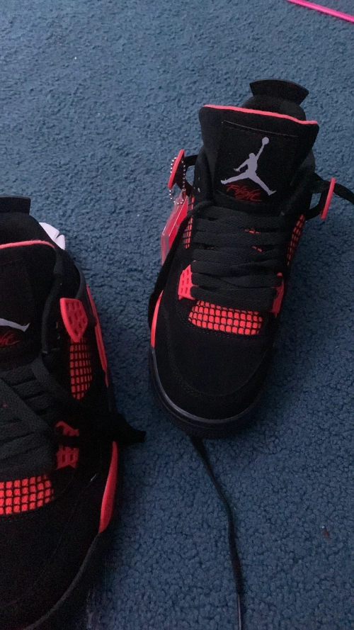 Cool Kicks | GET Air Jordan 4 Retro Red Thunder, CT8527-016  review 