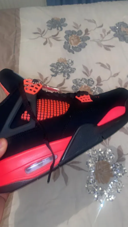 Cool Kicks | GET Air Jordan 4 Retro Red Thunder, CT8527-016  review 
