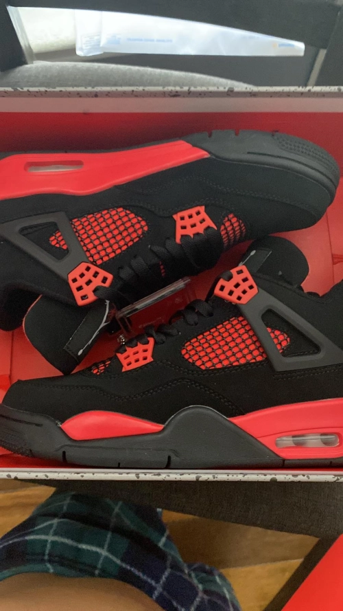 Cool Kicks | GET Air Jordan 4 Retro Red Thunder, CT8527-016  review 