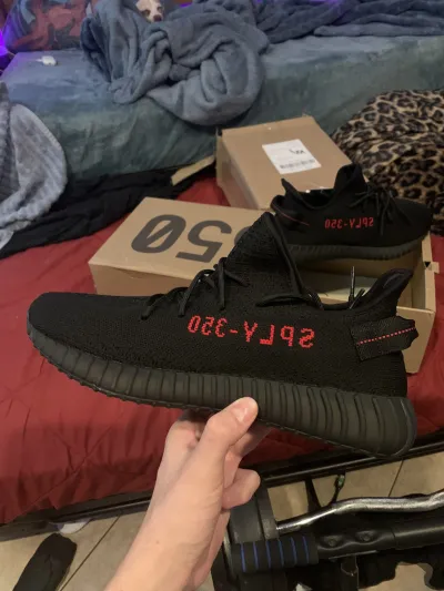 Cool Kicks | G5  Yeezy Boost 350 V2 Black Red,CP9652 review Mat