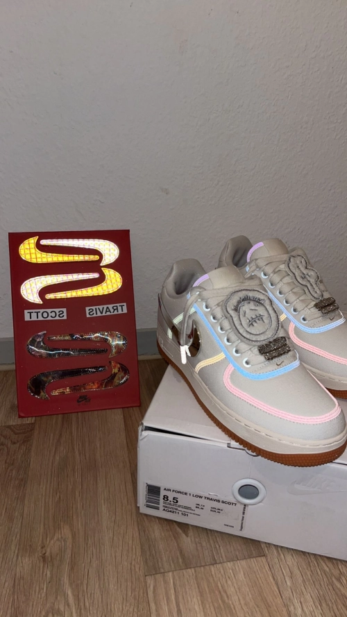 Cool Kicks |  PKGoden Air Force 1 Low Travis Scott Sail,AQ4211-101 review 