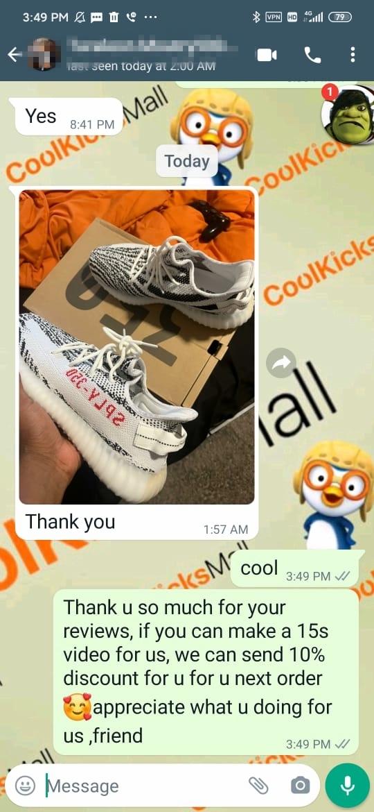 Coolkicks G5 Yeezy Boost 350 V2 Zebra,CP9654 review 0