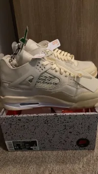 PKGoden Air Jordan 4 Retro Off-White Sail, CV9388-100 review 1