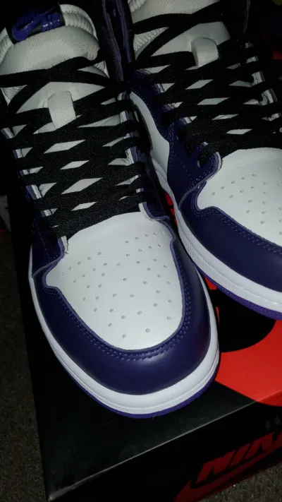 Coolkicks GET Air Jordan 1 Retro High Court Purple White,555088-500 review coolkicksmall reviews 00