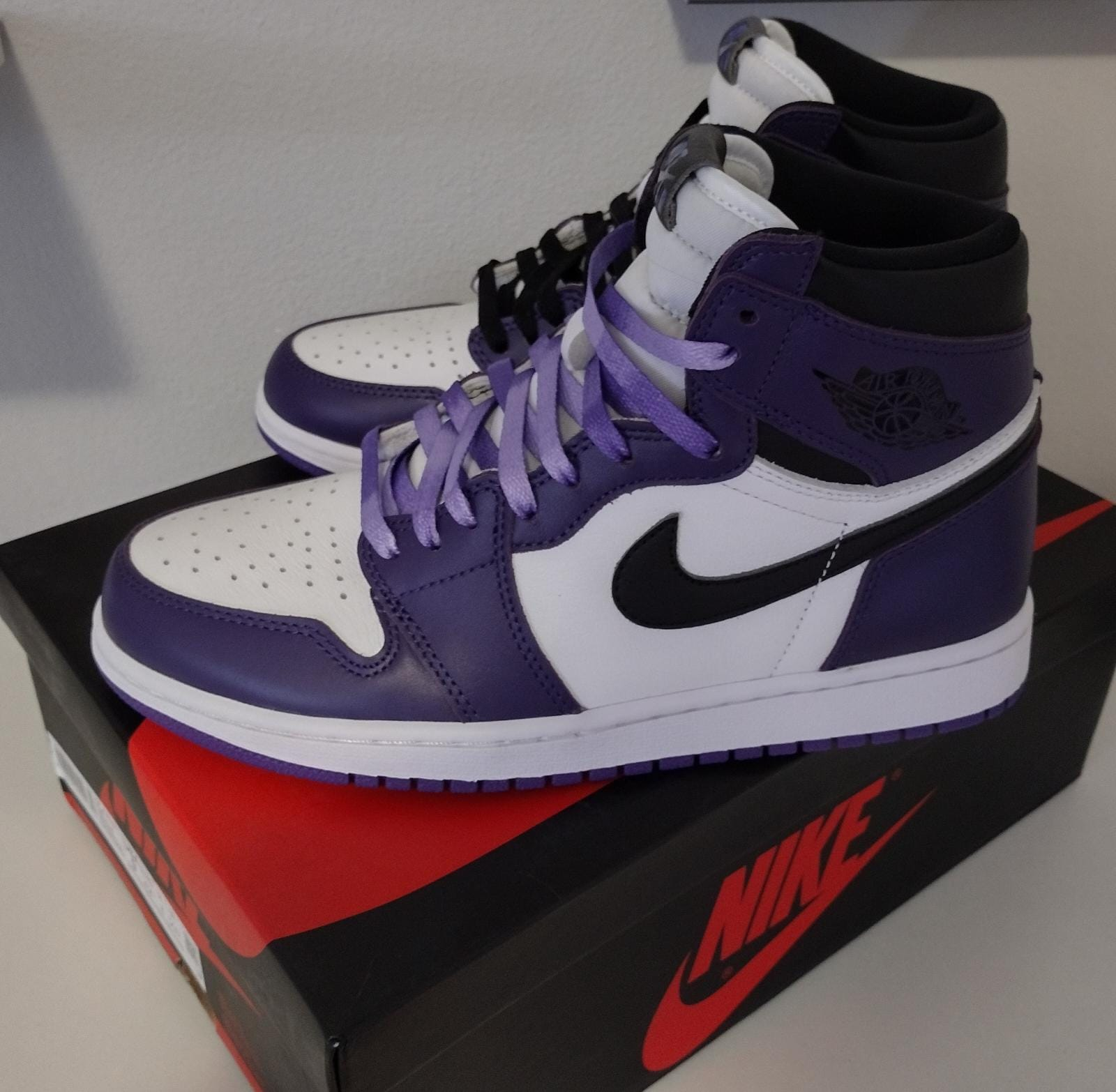 Coolkicks GET Air Jordan 1 Retro High Court Purple White,555088-500 review 0