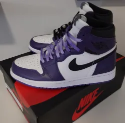 Coolkicks GET Air Jordan 1 Retro High Court Purple White,555088-500 review customer feedback 01