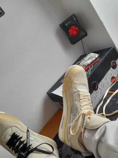 Coolkicks | GET Air Jordan 4 Retro Off-White Sail ,CV9388-100 review coolkicksmall 01