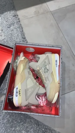 Replica Air Jordan 4 Retro Off-White Sail ,CV9388-100 review coolkicksmall  02