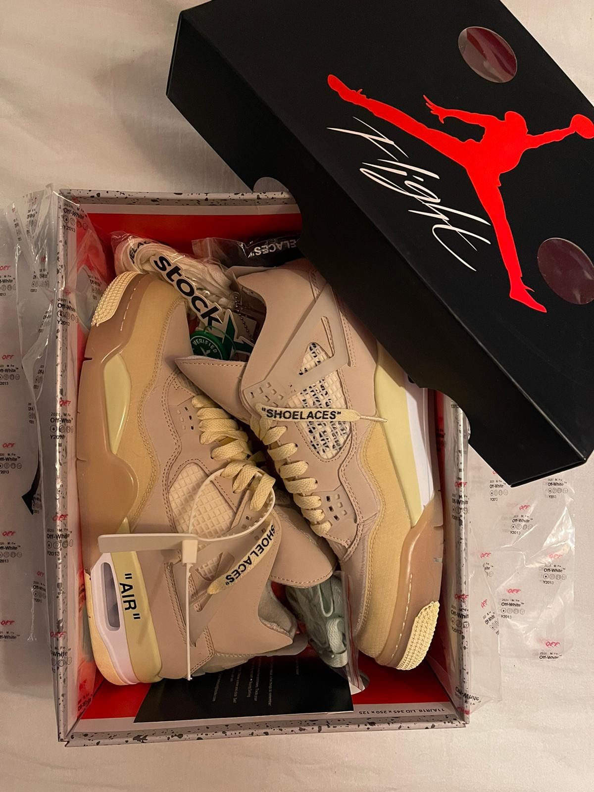 Coolkicks | GET Air Jordan 4 Retro Off-White Sail ,CV9388-100 review customer feedback 00