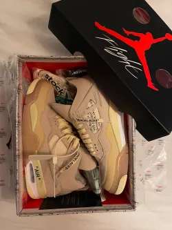 Replica Air Jordan 4 Retro Off-White Sail ,CV9388-100 review customer feedback 01