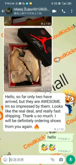 Replica Air Jordan 4 Retro Off-White Sail ,CV9388-100 review customer feedback 02