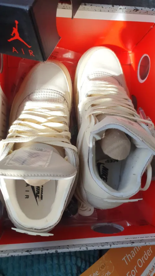 Replica Air Jordan 4 Retro Off-White Sail ,CV9388-100 review 