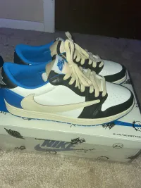 PKGoden Air Jordan 1 Retro low Fragment Travis Scott Blue,DM7866-140 review 0