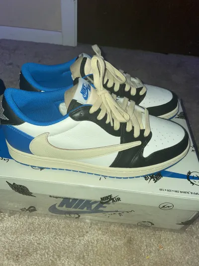 PKGoden Air Jordan 1 Retro low Fragment Travis Scott Blue,DM7866-140 review Mason