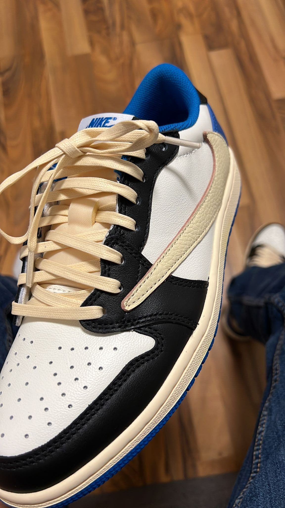 PKGoden Air Jordan 1 Retro low Fragment Travis Scott Blue,DM7866-140 review coolkicksmall 01