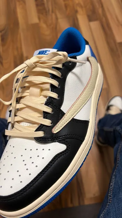 PKGoden Air Jordan 1 Retro low Fragment Travis Scott Blue,DM7866-140 review coolkicksmall  01