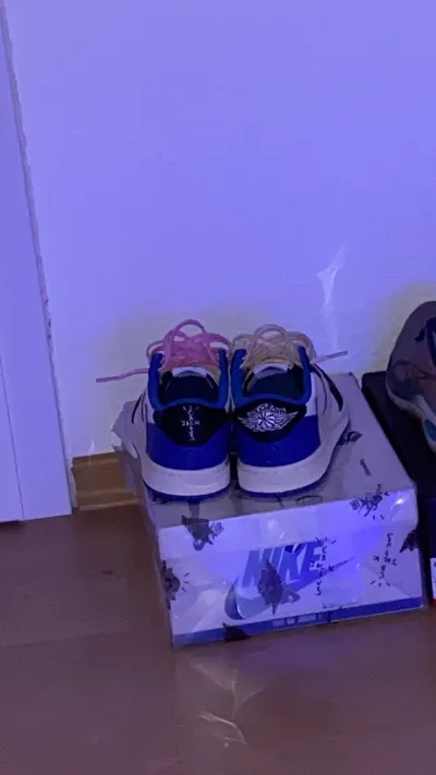 PKGoden Air Jordan 1 Retro low Fragment Travis Scott Blue,DM7866-140 review coolkicksmall  00
