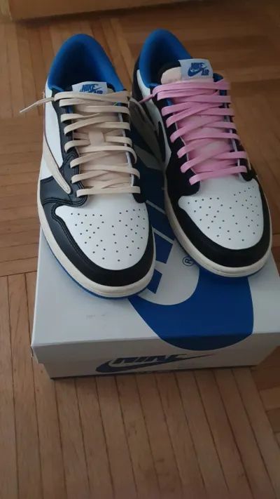PKGoden Air Jordan 1 Retro low Fragment Travis Scott Blue,DM7866-140 review coolkicksmall  00