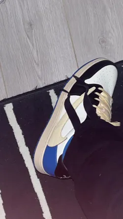 PKGoden Air Jordan 1 Retro low Fragment Travis Scott Blue,DM7866-140 review customer feedback 01