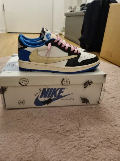PKGoden Air Jordan 1 Retro low Fragment Travis Scott Blue,DM7866-140 review Thalia 00