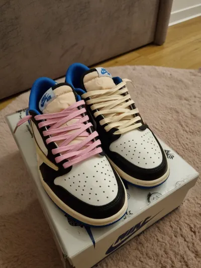 PKGoden Air Jordan 1 Retro low Fragment Travis Scott Blue,DM7866-140 review Thalia 01