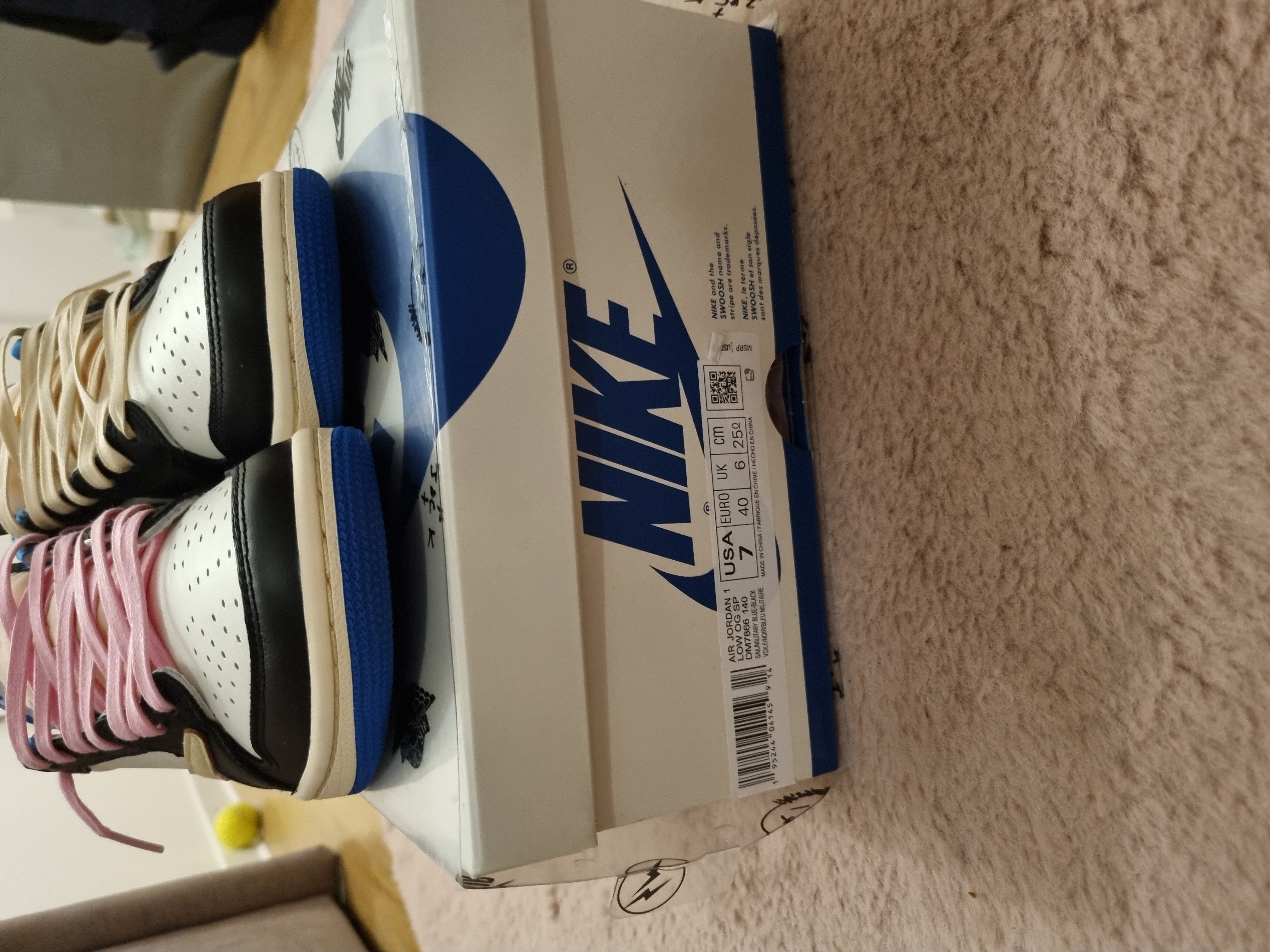 PKGoden Air Jordan 1 Retro low Fragment Travis Scott Blue,DM7866-140 review 2