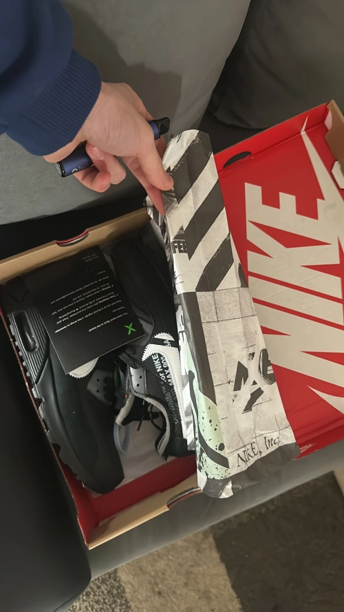 great reps Replica Air Max 90 OFF-WHITE Black,AA7293-001 review 