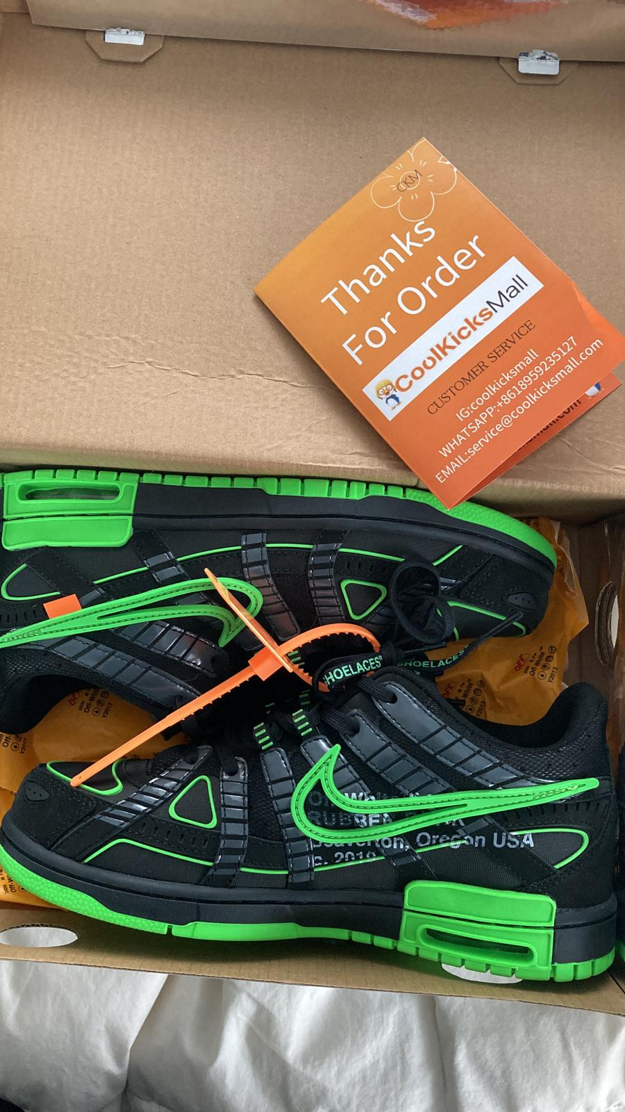 Coolkicks PKGoden Rubber Dunk Off-White Green Strike,CU6015-001 review 0