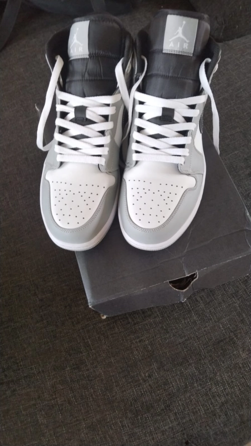 G5 Air Jordan 1 Mid Light Smoke Grey Anthracite, 554724-078 review 