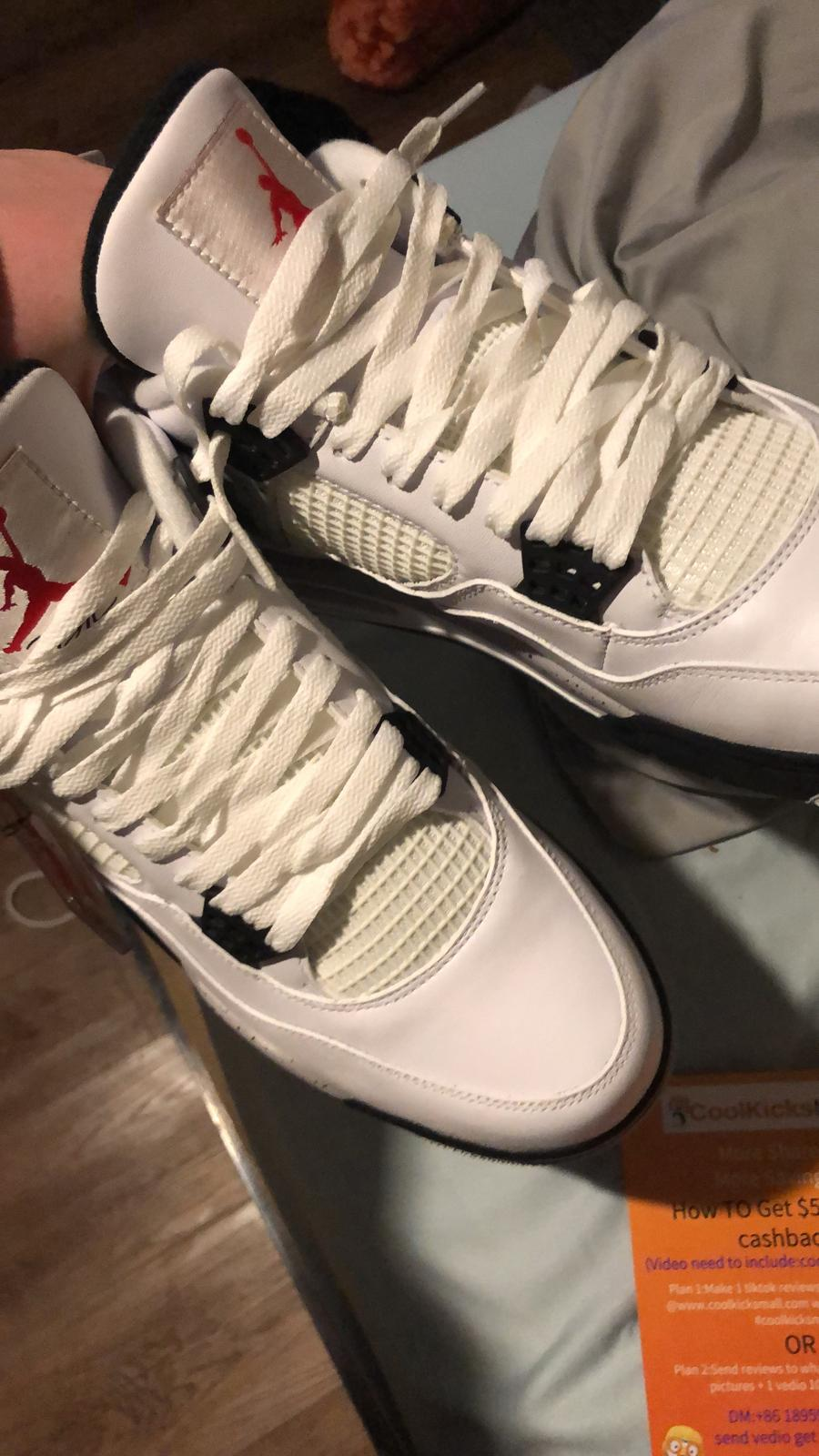 PKGoden Air Jordan 4 Retro White Cement (2016),840606-192 review customer feedback 01