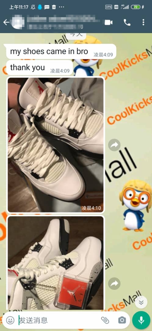 PKGoden Air Jordan 4 Retro White Cement (2016),840606-192 review customer feedback 02