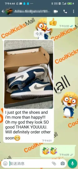 shop cool kicks | GET Jordan 1 Low True Blue,553558-412 review customer feedback 02