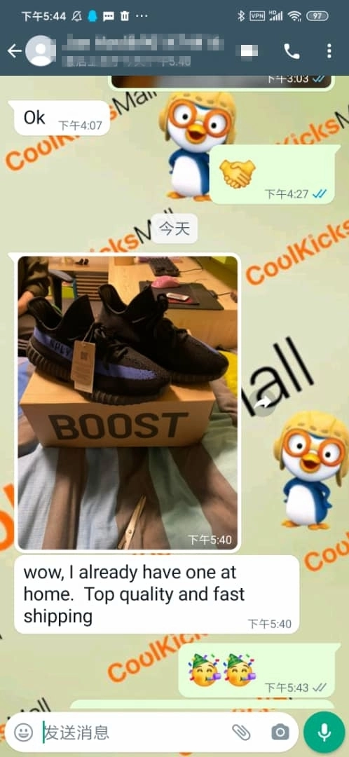 PKGoden Yeezy Boost 350 V2 Black Blue,GY7164 review 