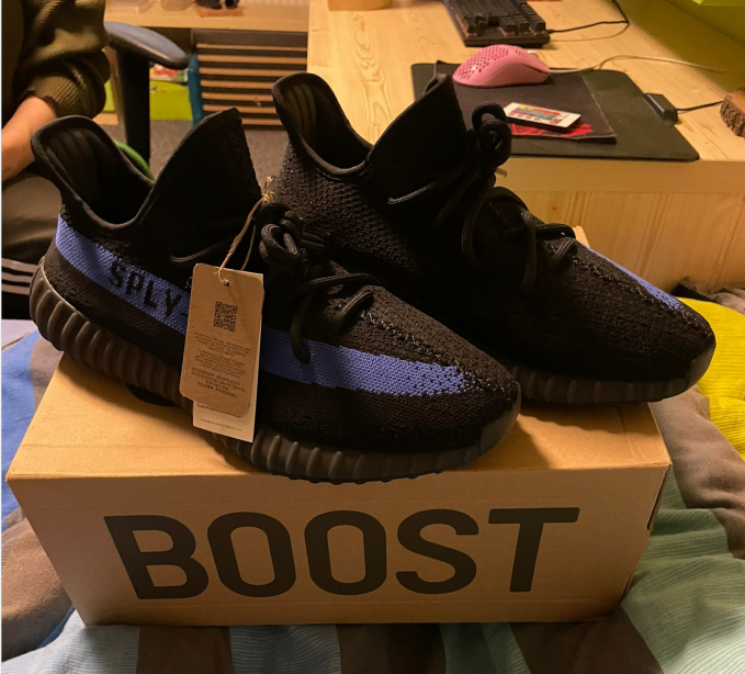 PKGoden Yeezy Boost 350 V2 Black Blue,GY7164 review 1