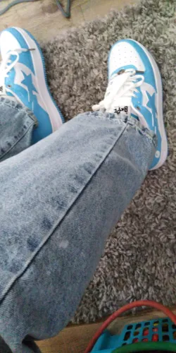 G5 A Bathing Ape Bape Sta Low White Blue,1M70-191-001 review customer feedback 01