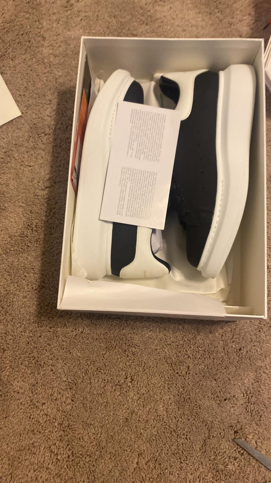 shop cool kicks | GET Alexander McQueen Oversized Black White  review 1