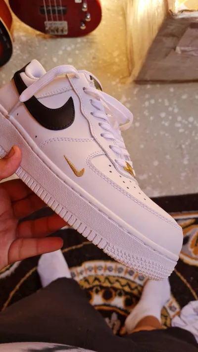 Coolkicks |G5 Air Force 1 Low '07 Essential White Black Gold Mini Swoosh,CZ0270-102   review coolkicksmall reviews 00